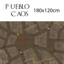 Mat 180x120cm – Village Attacked by Chaos