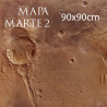 PVC Canvas Mat 90x90cm – Martian Terrain 2