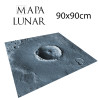 PVC Canvas Mat 90x90cm – Lunar Terrain