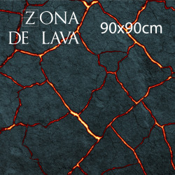 Mat 90x90cm – Lava Terrain