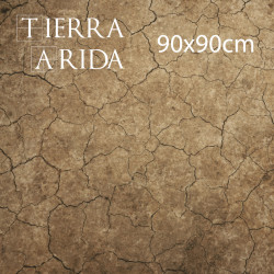 Mat 90x90cm – Arid Wasteland Terrain