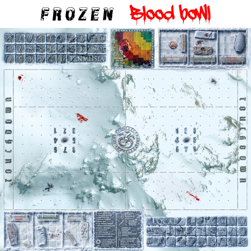 Tapete Blood bowl Helado